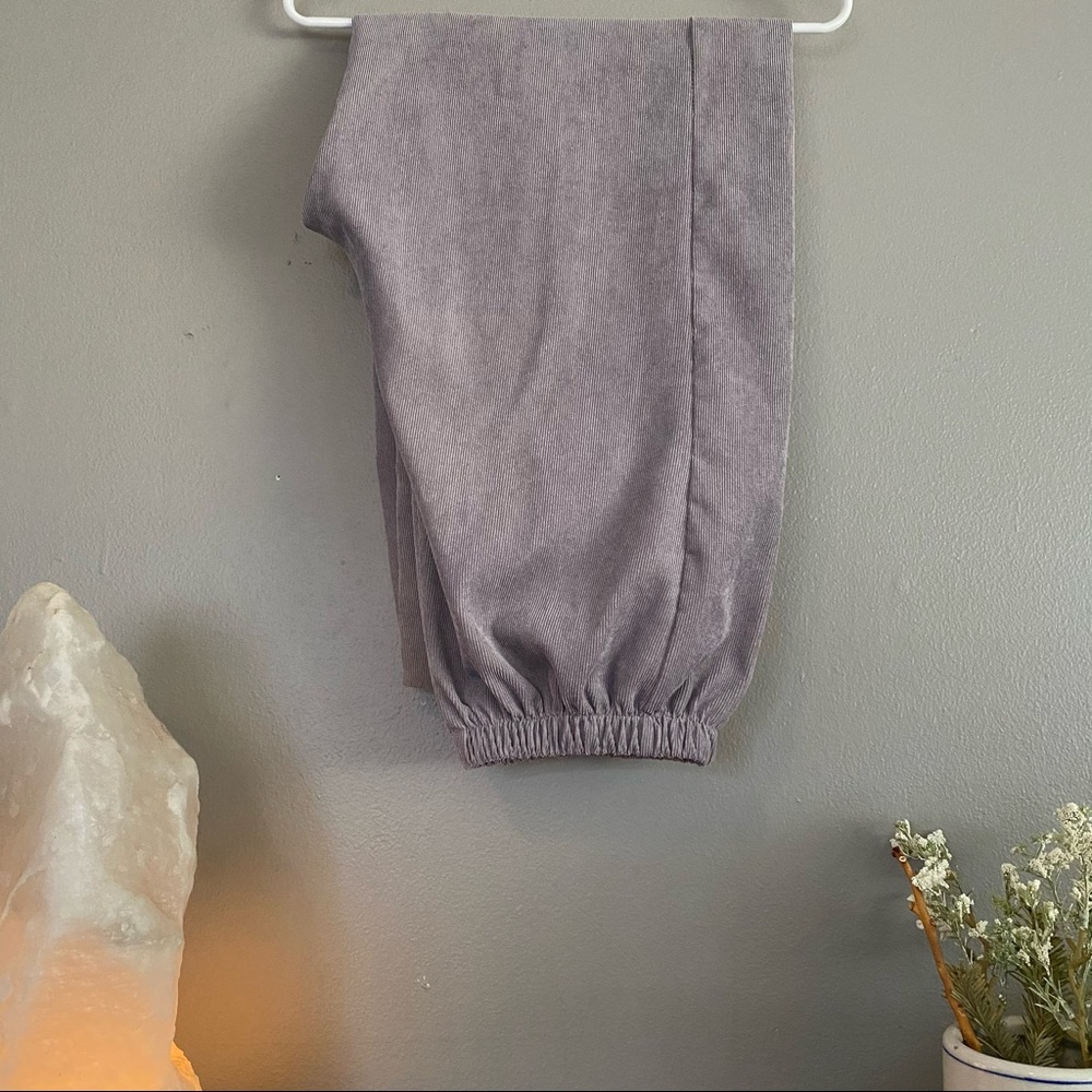 Misslook XL Gray Corduroy Pants